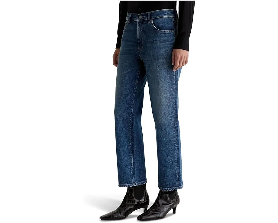 Прямые джинсы Brinley среднего подъема с органическим хлопком от AG Jeans