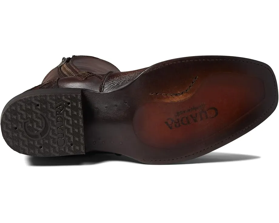 Ботильоны Cuadra CU406 из кожи с квадратным носком и платформой