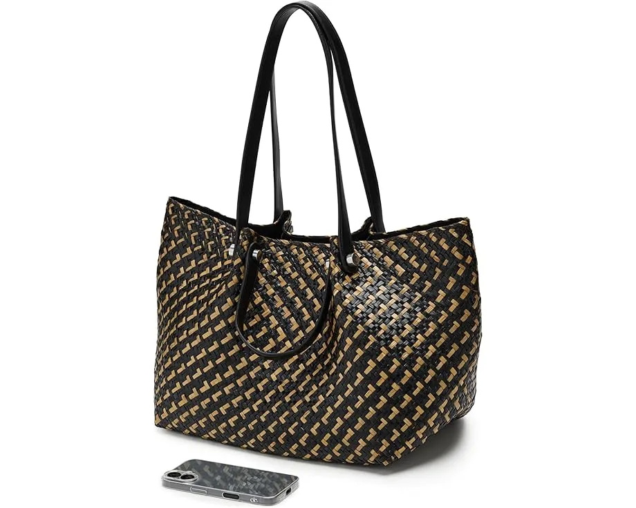 Сумка-тоут AllSaints Allington Straw из морской травы со съемным мешочком