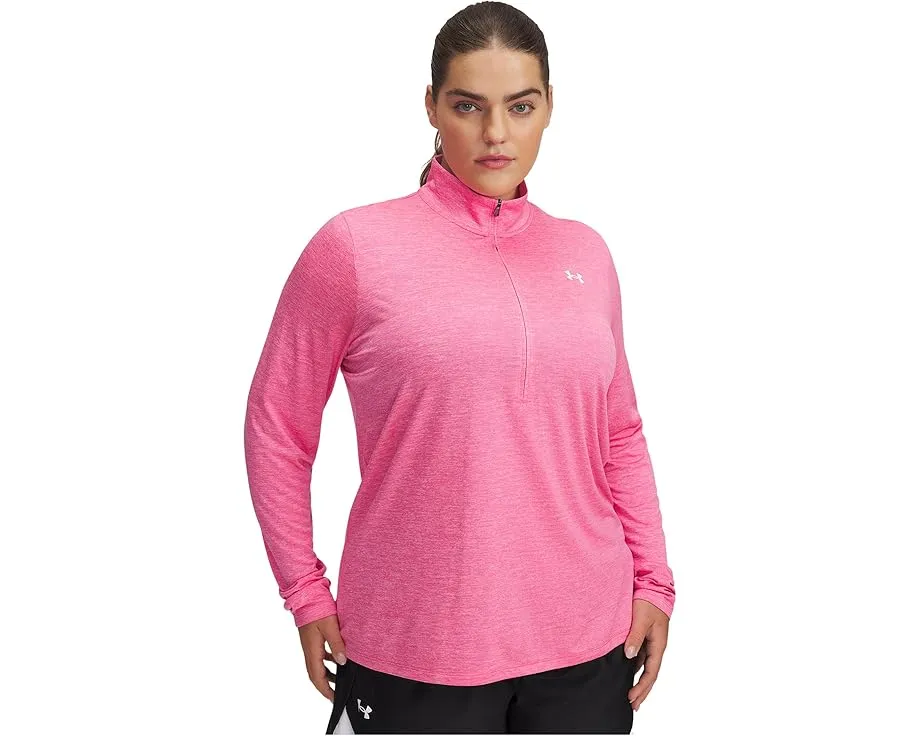 Under Armour Plus Size Tech 1/4 Zip Twist худи на молнии с длинными рукавами