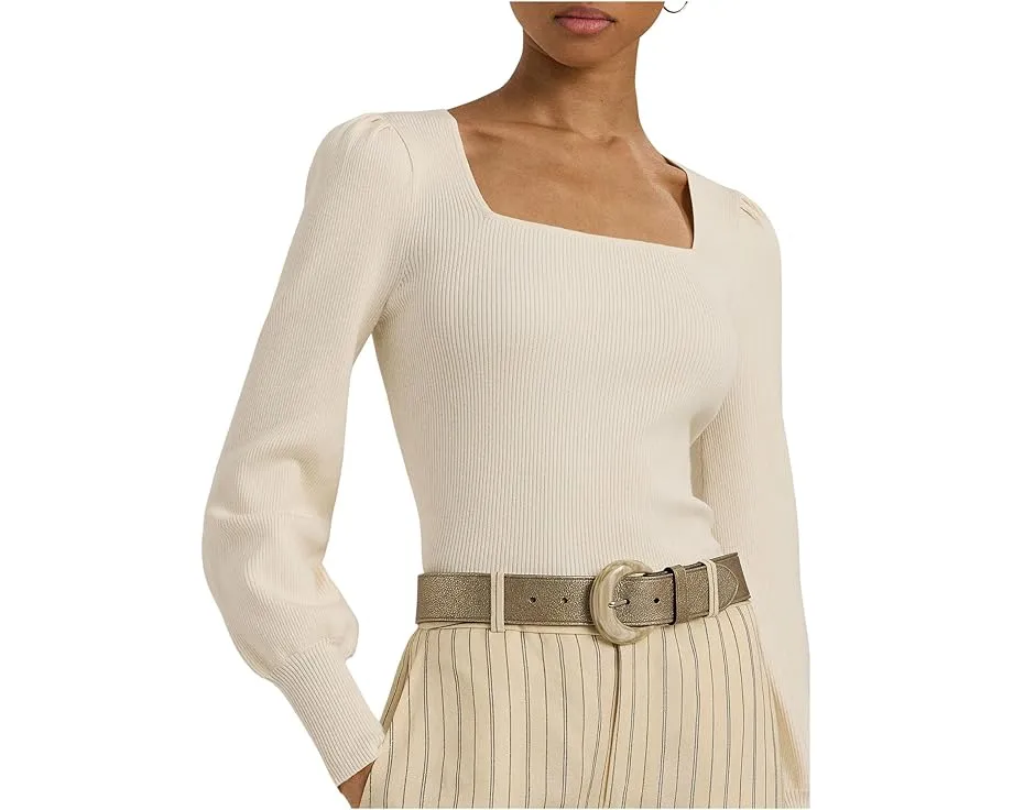 Lauren Ralph Lauren свитер с пышными рукавами и рубчиком