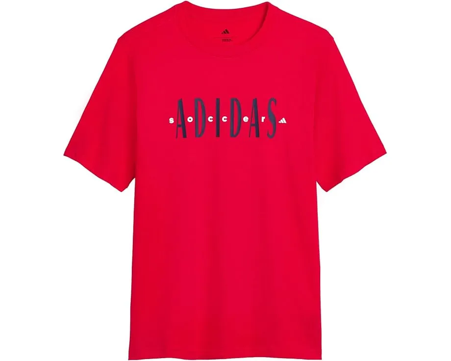 Футболка adidas Kids Adidas Soccer с принтом Lineage из мягкого хлопкового джерси