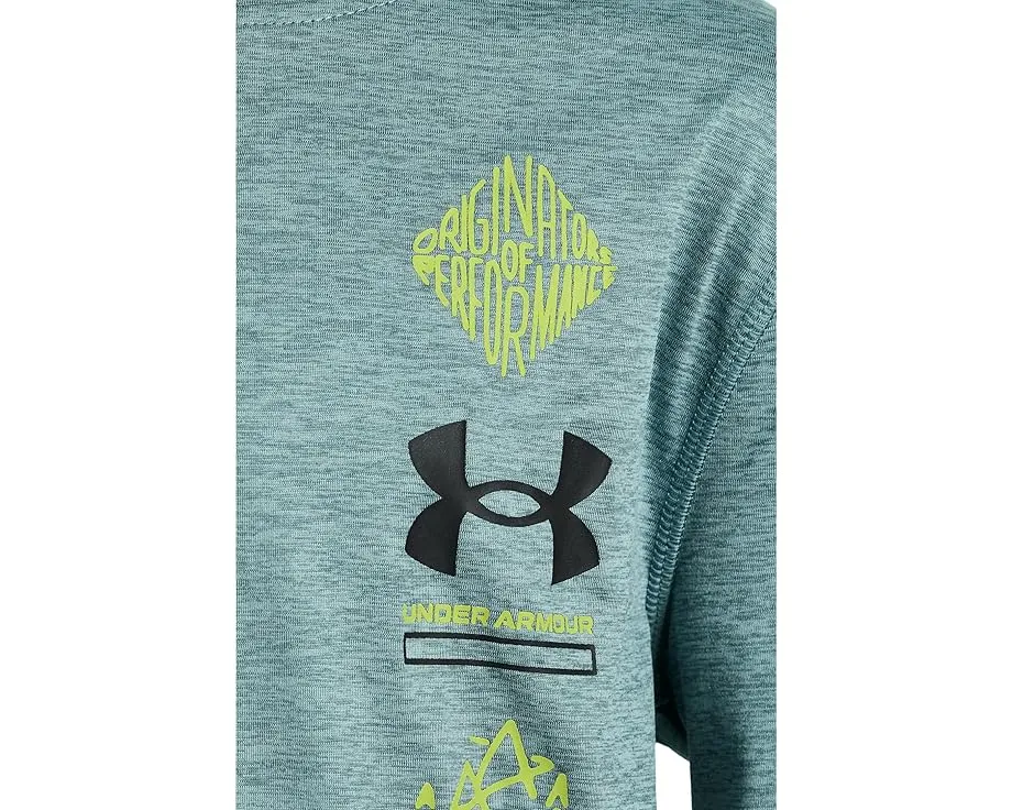 Спортивная толстовка Under Armour Kids с вертикальным логотипом и карманом кенгуру