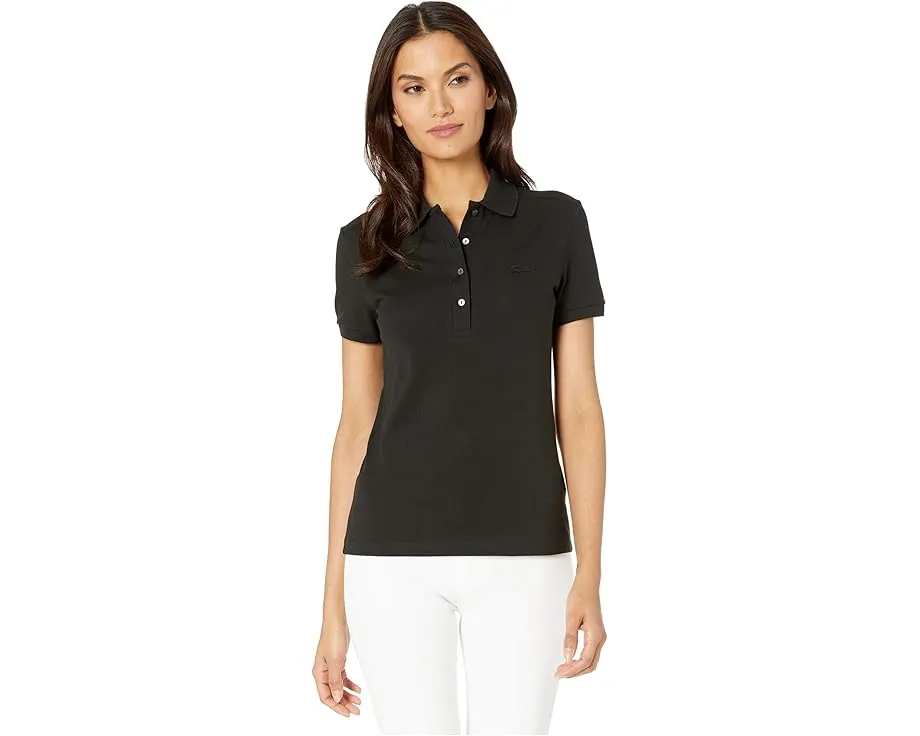 Поло Lacoste Slim Fit из хлопкового пике с коротким рукавом