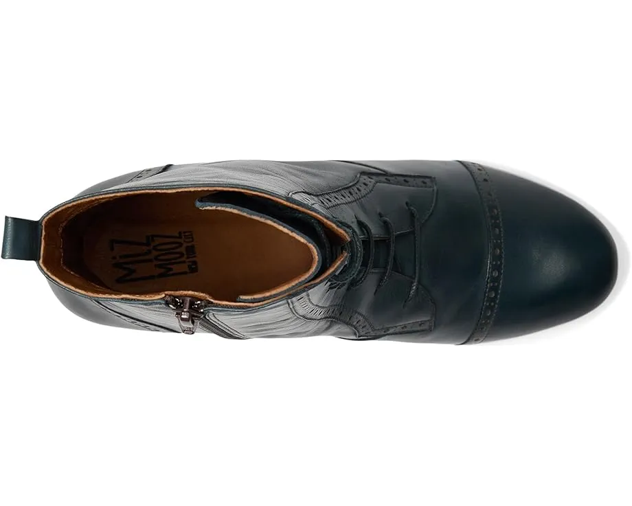 Ботильоны на каблуке Miz Mooz Flicka с круглым носком и шнуровкой