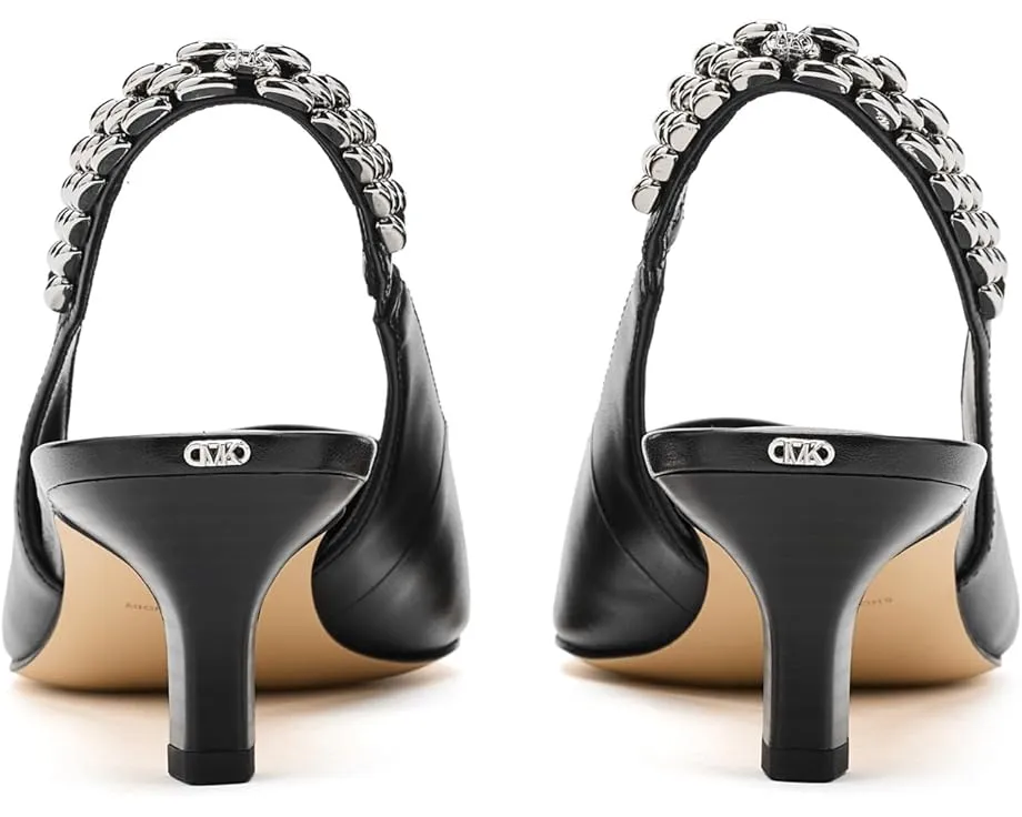 MICHAEL Michael Kors туфли Marcia Kitten Sling Pumps с цепочкой на шпильке