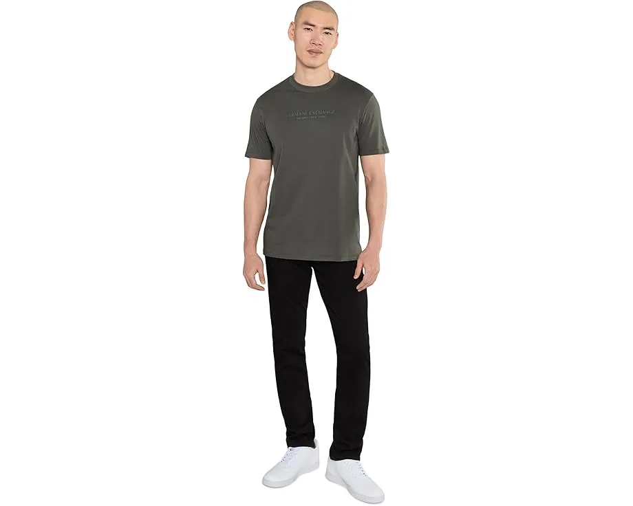 Armani Exchange футболка Cotton Jersey с AX надписью