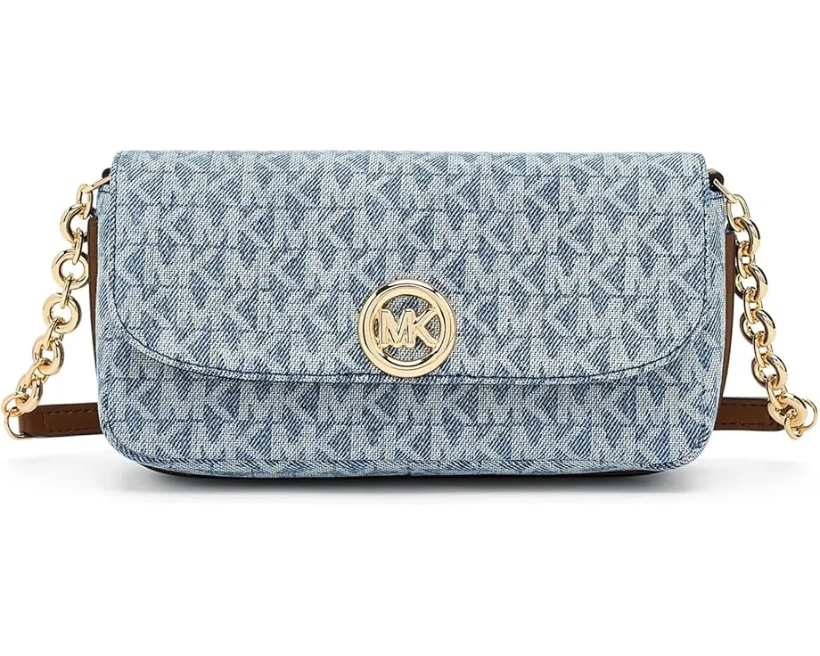 Маленькая сумка кроссбоди Nolita Small Flap Chain Crossbody из денима MICHAEL Michael Kors