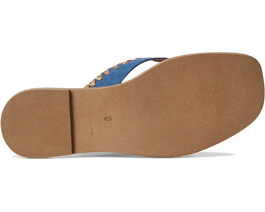 Сандалии Seychelles Island Breeze из замши с ремешками из рафии и мягкой стелькой