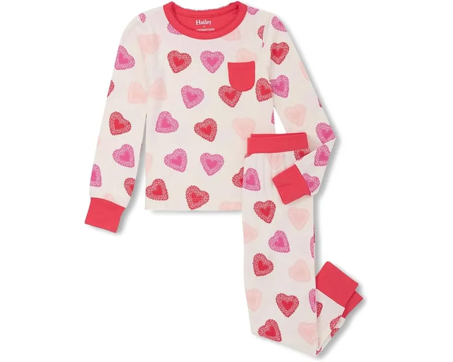 Пижамный комплект Hatley Kids из бамбука с веселым принтом