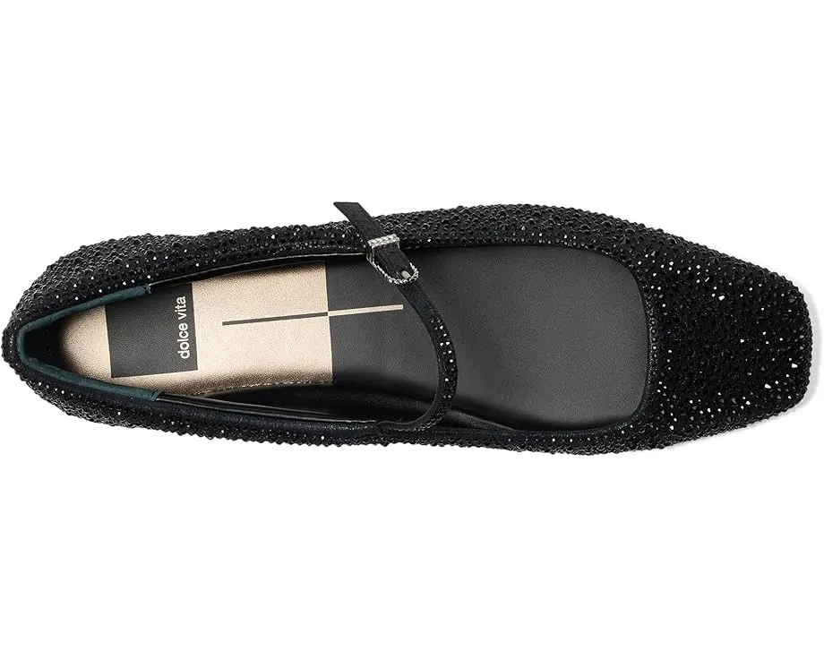 Балетки Reyes Crystal с квадратным носком и стразами