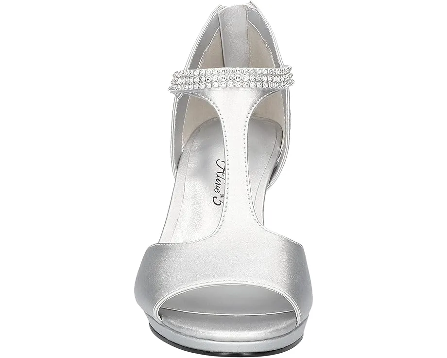 Туфли Easy Street Flash на каблуке с Т-образным ремешком и стразом