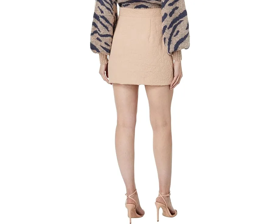 Мини-юбка Journee с стеганым узором и молнией от en saison