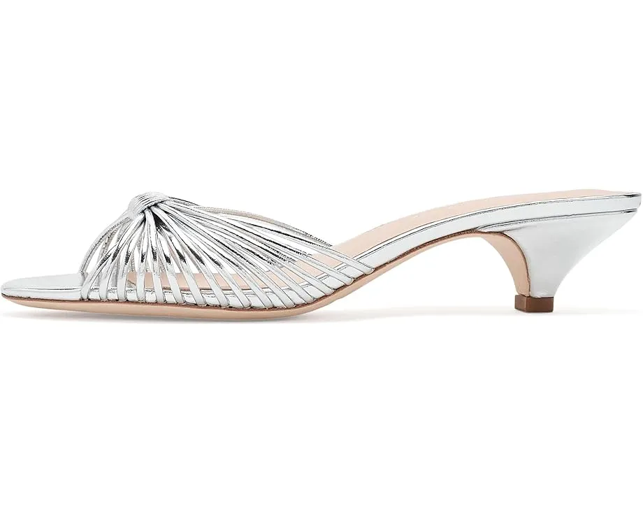Туфли Loeffler Randall Dixie на каблуке-котенок с золотистой кожей