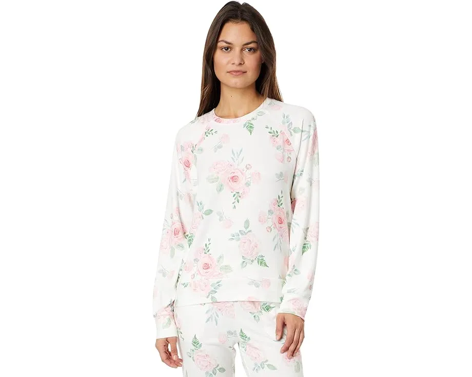 Garden Hearts Floral Pullover