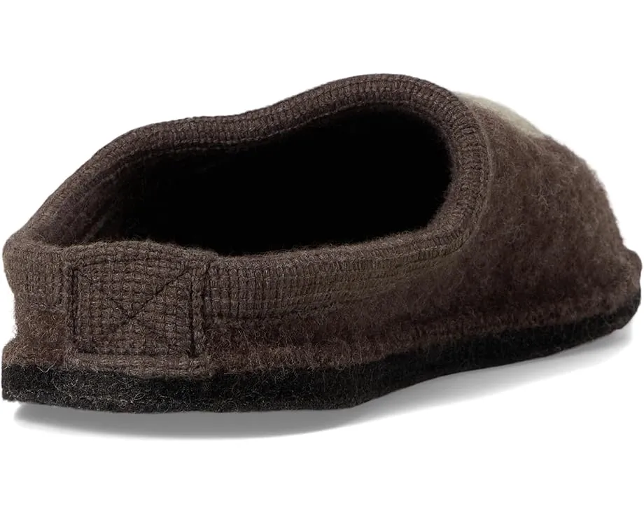 Тапочки Haflinger Rudi из вареной шерсти с противоскользящей подошвой