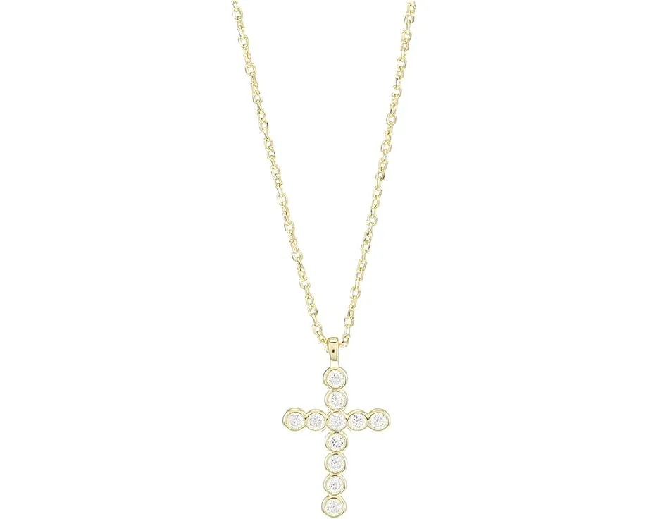 Кулон Kendra Scott Cross Crystal на цепочке с кристаллами циркония
