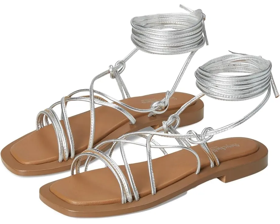 Сандалии Seychelles Lilac Two из металлизированной кожи с переплетением