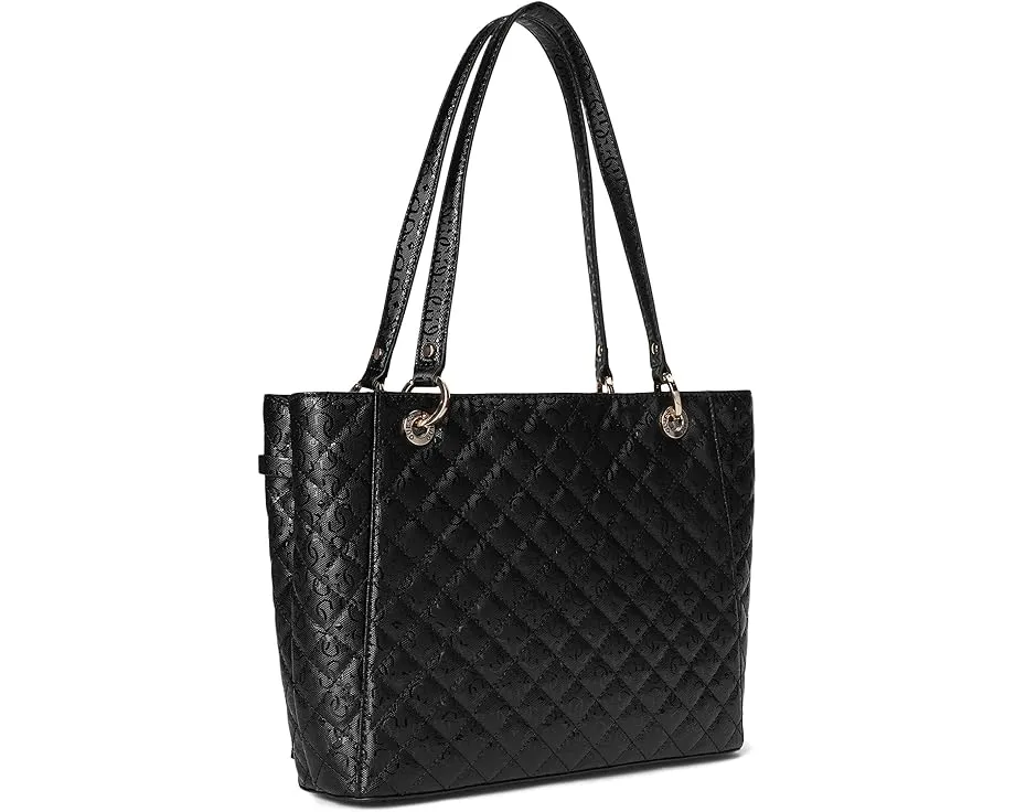 Сумка-тоут GUESS Idra Noel с простежкой и съемным шармом