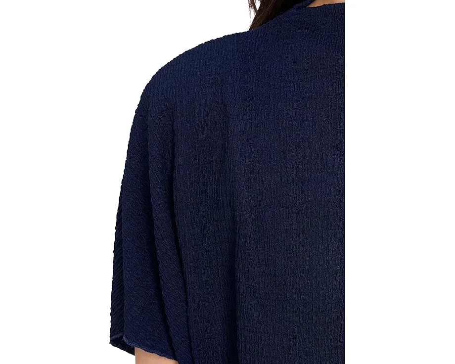 Блуза Vince Camuto с капюшоном-воронкой и короткими рукавами-фонариками