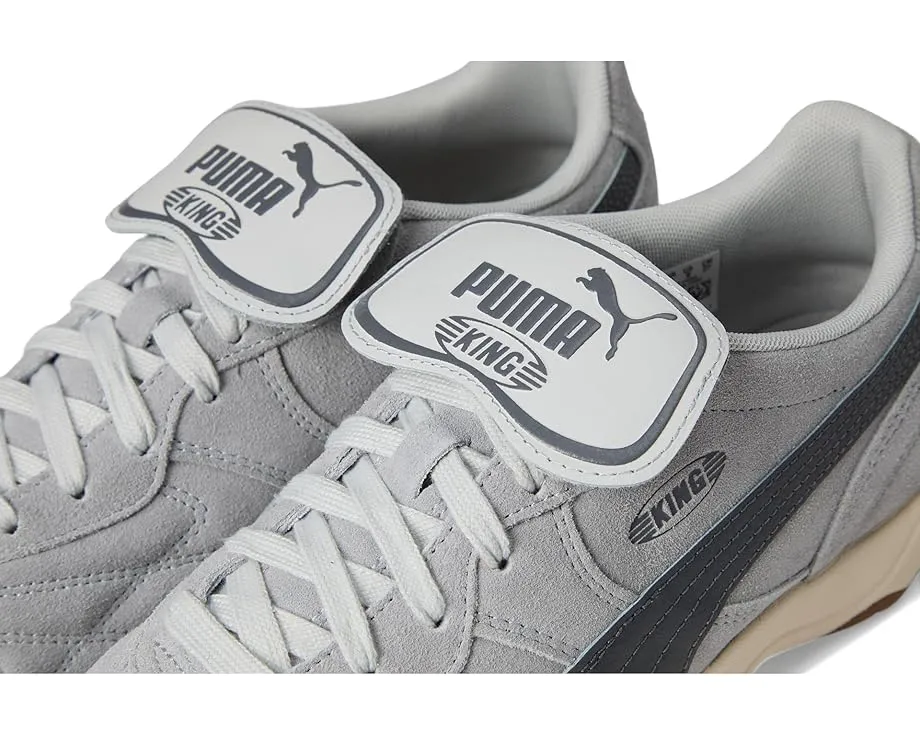 Кроссовки King Indoor от PUMA из кожи с золотым тиснением