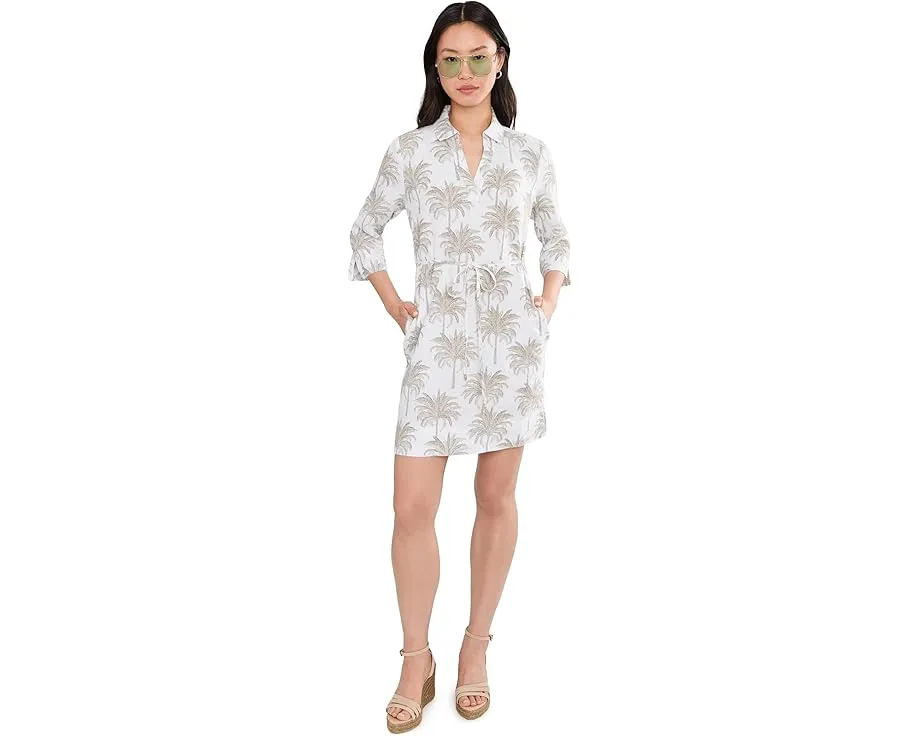 Palm Banks 3/4 Sleeve Shift Dress