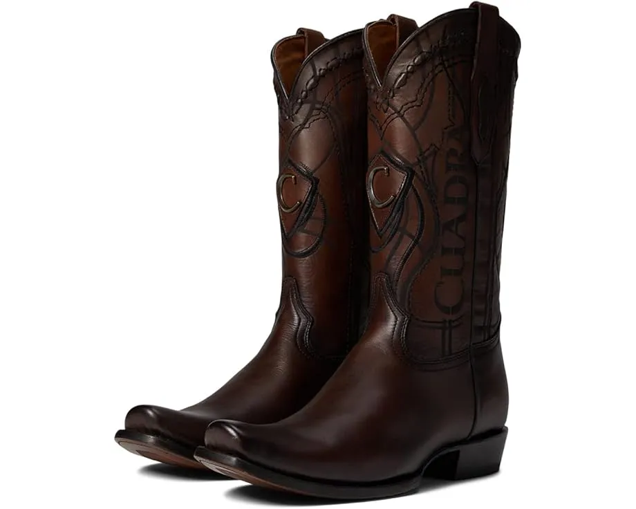 Ковбойские сапоги Cuadra CU347 из кожи с острым носком и логотипом бренда