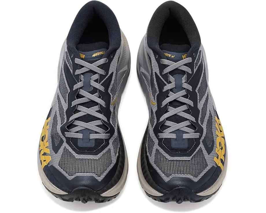 Трейловые кроссовки Hoka Mafate X с карбоновой пластиной и подошвой Vibram Megagrip