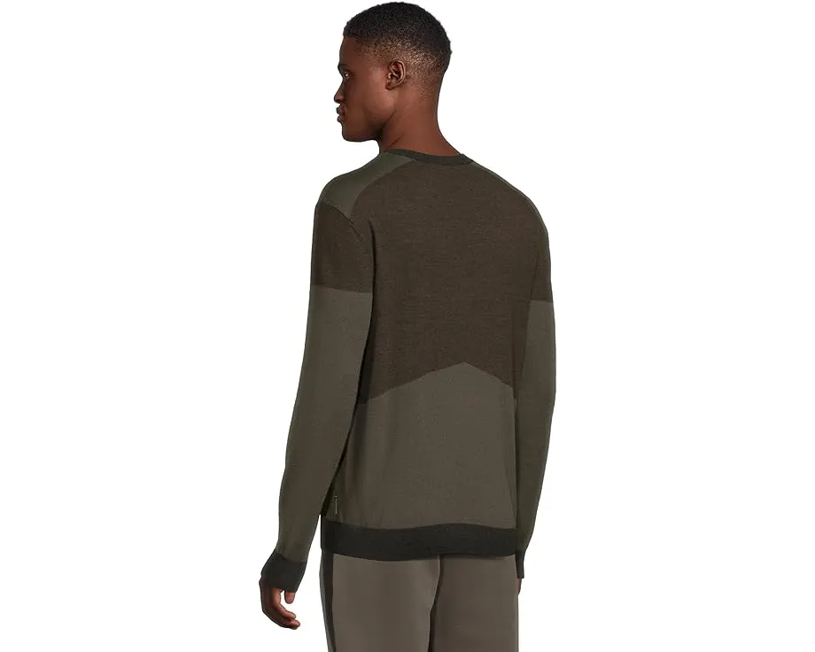 Свитер Armani Exchange из шерстяной смеси с цветными блоками