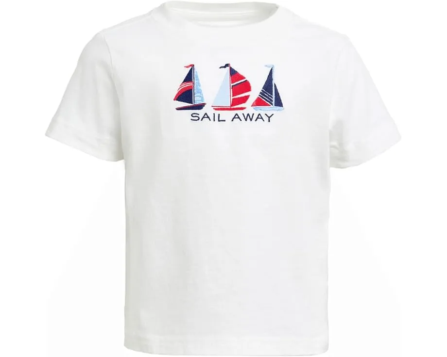 Футболка Janie and Jack с принтом парусника для малышей
