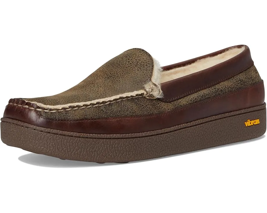 L.L.Bean Уютные тапочки Lodge Moc с овчиной и подошвой Vibram в стиле мокасин