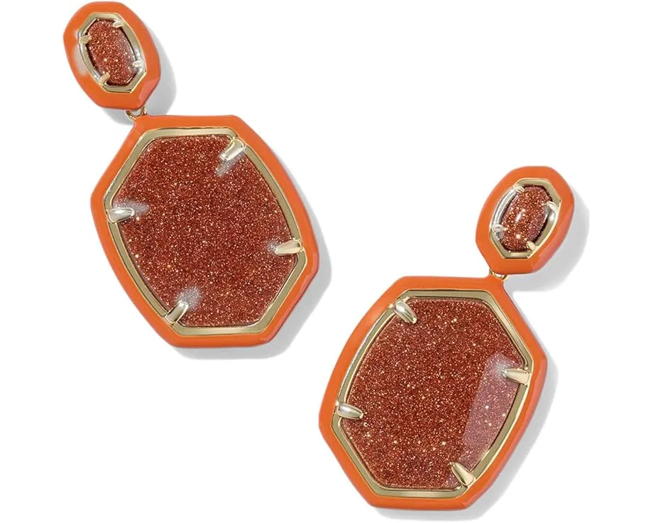 Серьги-подвески Daphne Enamel Frame с французской застежкой от Kendra Scott