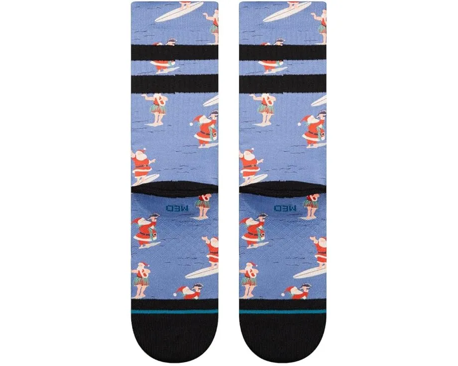 Носки Stance Surfing Santa Crew с принтом и поддержкой свода стопы