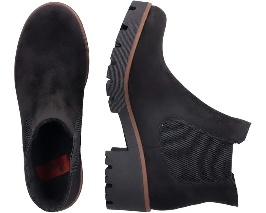 Ботильоны Rieker Amalia 65 на платформе с искусственным мехом внутри