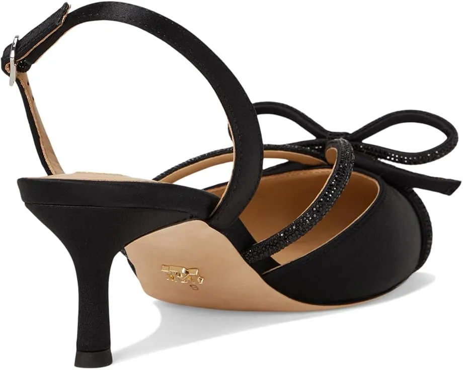 Туфли Badgley Mischka Angelina на каблуке kitten heel с отделкой стразами