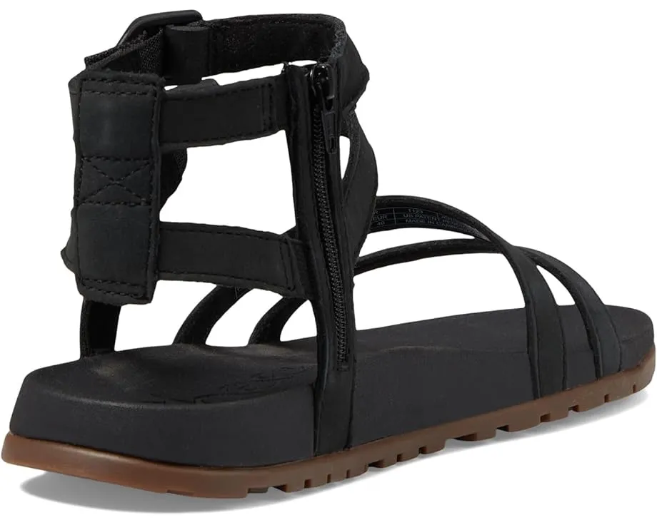 Высокие сандалии Chaco Lowdown Leather Strappy High из мягкой замши