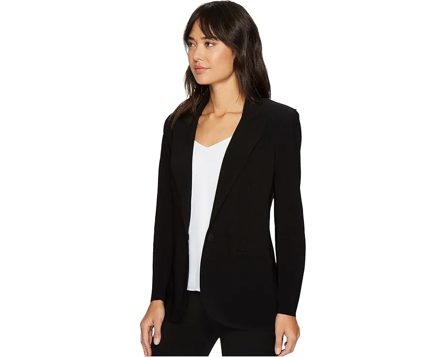 Однобортный жакет Norma Kamali приталенного кроя из эластичного поли джерси