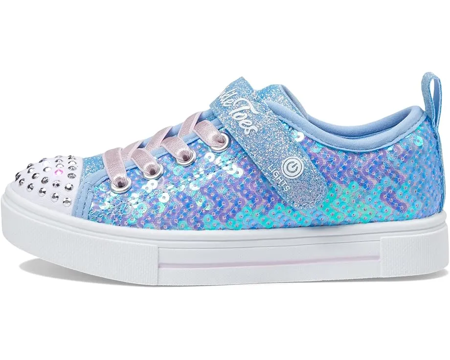 Детские кроссовки Skechers Twinkle Sparks с пайетками и подсветкой