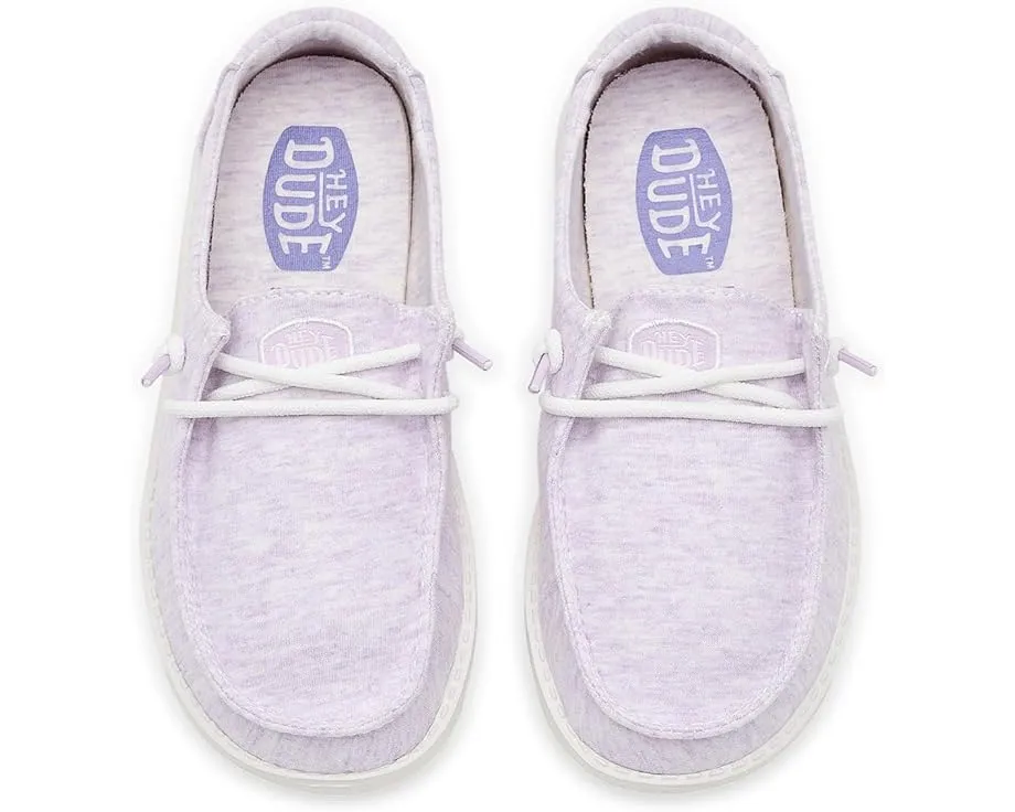 Hey Dude Kids Wendy Y Stretch Jersey Lilac с мягким эластичным верхом