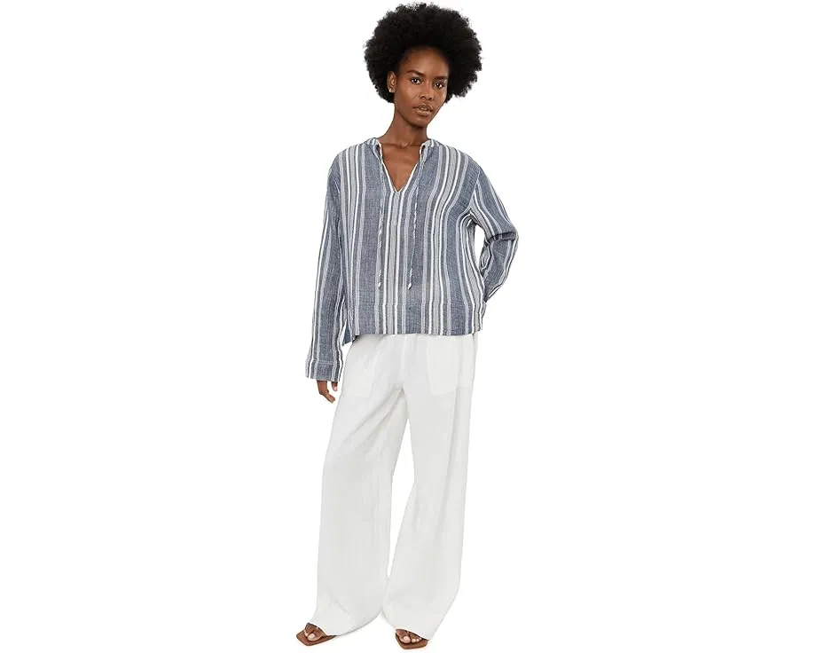 Faherty топ Dune Cotton Gauze Harbor из хлопка