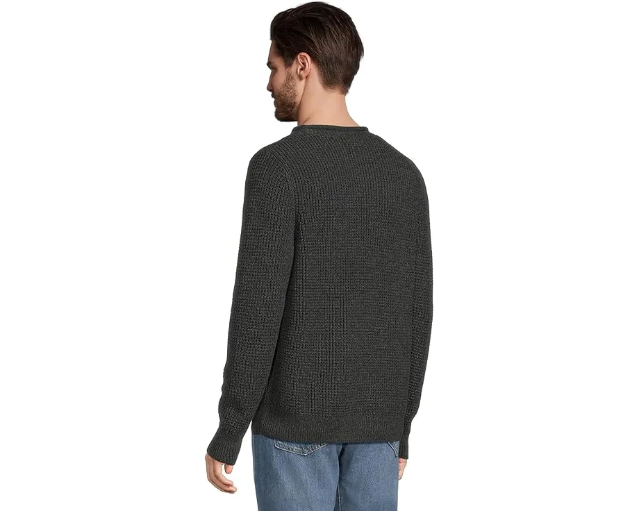 Свитер L.L.Bean из органического хлопка с вафельной вязкой и высоким воротником