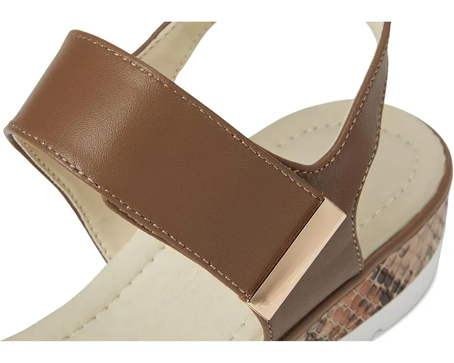 Сандалии David Tate Civic на платформе с ремешками на липучке и принтом