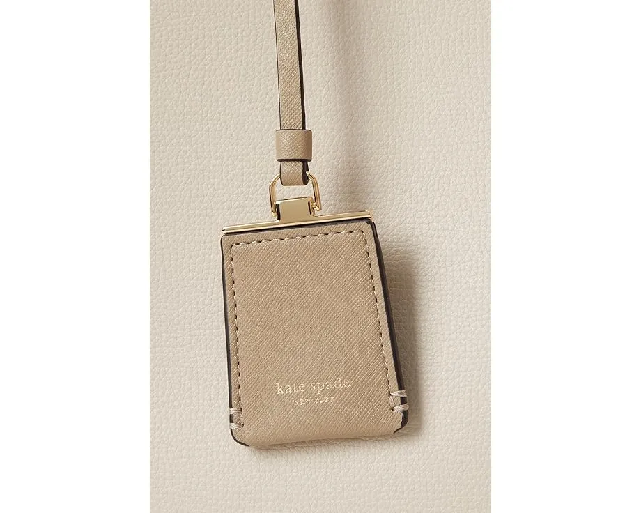 Kate Spade New York рабочая сумка тоут Suite из зернистой кожи с двумя отделениями