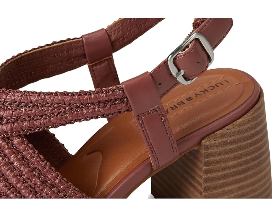 Сандалии Lucky Brand Sasina на платформе с ремешком на щиколотке и квадратным носком