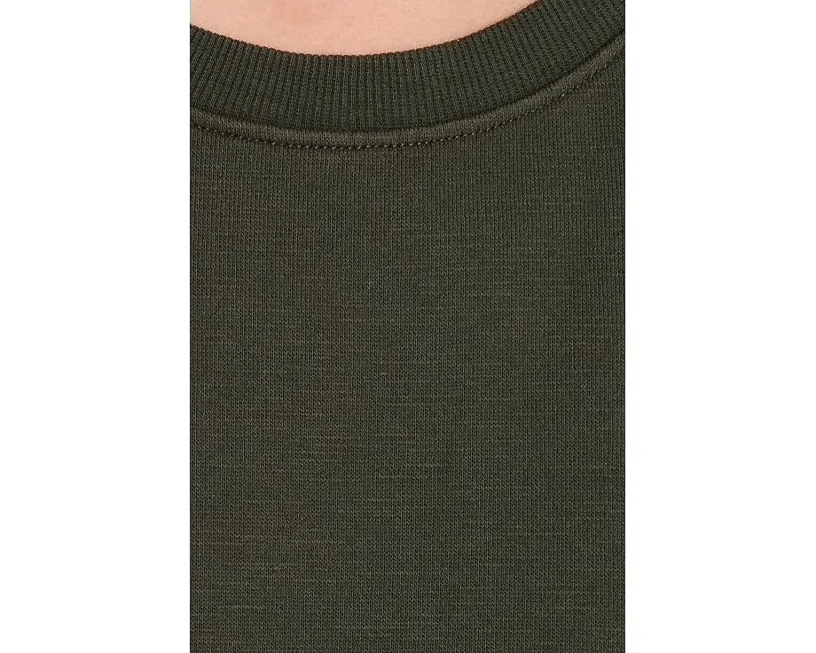 Платье Eileen Fisher миди из махры с воротником-хомутом