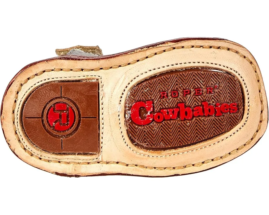 Детские вестерн-ботинки Roper Cowbabies Parker с квадратным мысом и липучкой