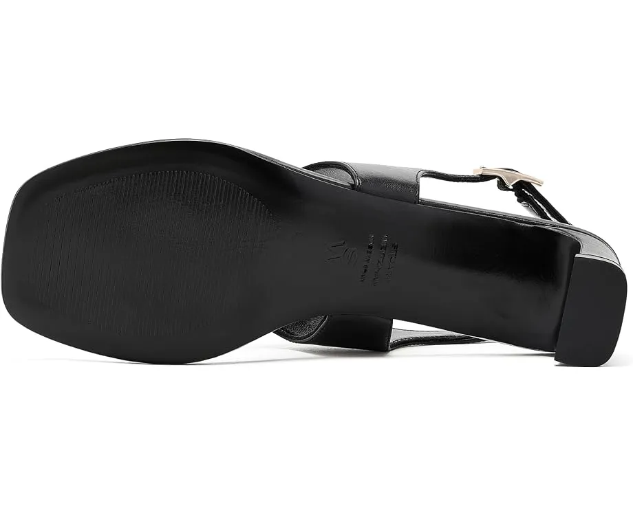 Сандалии Stuart Weitzman Baby Babette Thong на каблуке черные