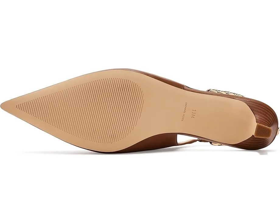 MICHAEL Michael Kors туфли Marcia Kitten Sling Pumps с цепочкой на шпильке