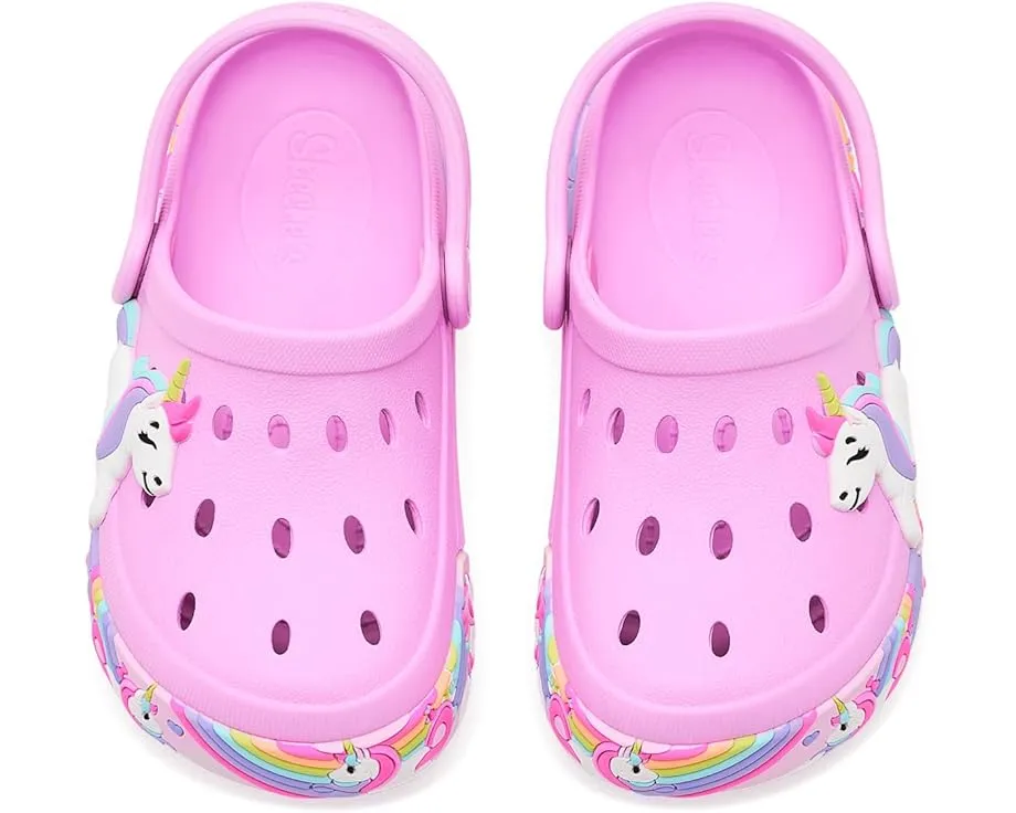 Детские сабо SKECHERS KIDS Summer Scene-Rainbow Wish с регулируемым ремешком