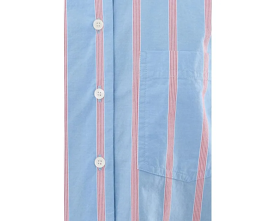 Madewell рубашка Easy Shirt из поплина в полоску